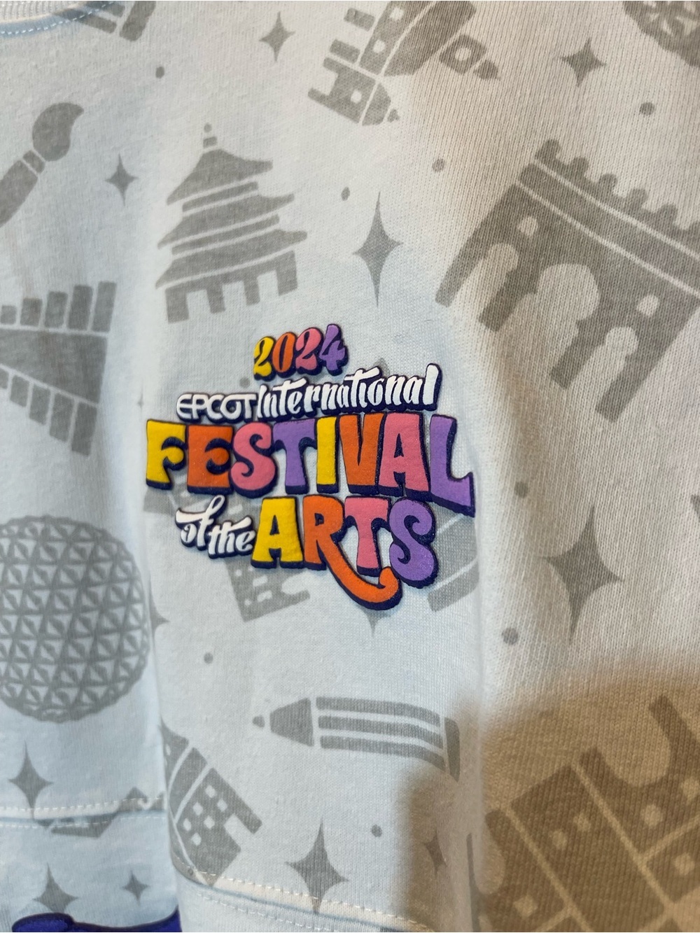 Disney Parks FiGment Epcot 2024 Festival Of The Arts Adult Spirit Shirt XS NWT - Picture 3 of 9